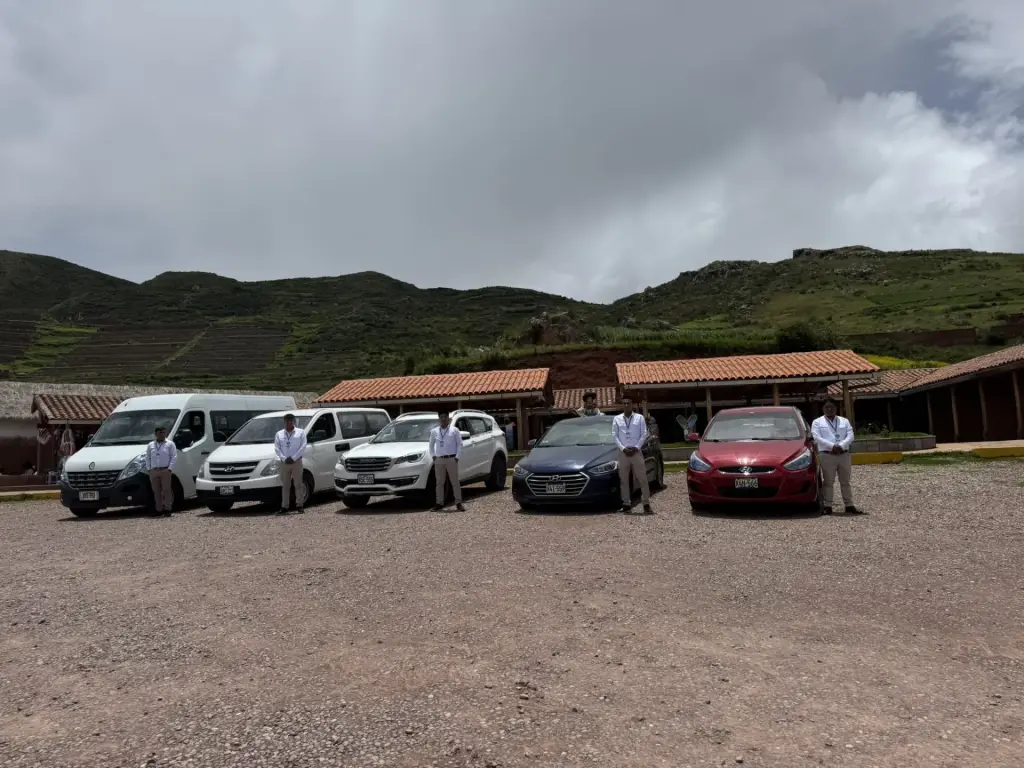 Andean Magic Travel private tourist vehicles with their drivers