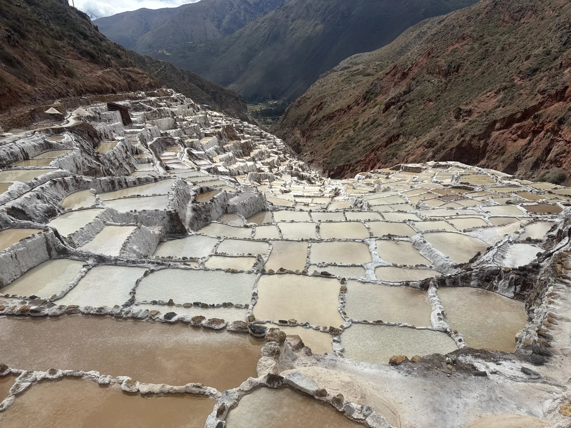 Maras Salt Mines: thousands of salt pools on the Sacred Valley hillside